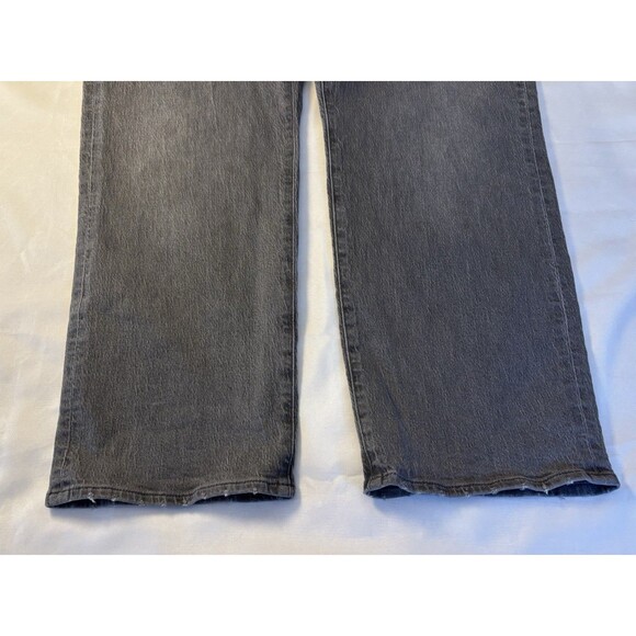 MADEWELL Curvy 90s Straight Jeans Women Petite 31P Gray Crossover Waist Denim - Picture 12 of 15